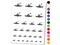 Woman Paddling Kayak Side View Temporary Tattoo Water Resistant Fake Body Art Set Collection